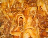 Foto del paso 8 de la receta Nidos de pasta a la boloñesa