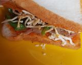A picture of step 2 of Pizza sandwich.