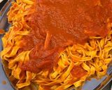 Фото кроку 6 до Тальятелле з овочевим соусом / Tagliatelle al sugo di verdure.