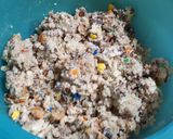 Une image de l'étape 5 de Crumble M&MS banane chocolat.