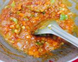 A picture of step 2 of Red sauce veg.Pasta.