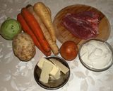 Tárkonyos pulykaraguleves zöldségekkel recept fázis 1 fotója