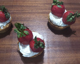 A picture of step 5 of Mini Tarts with Ganache, Whipped Cream, and Strawberries.