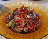 Foto langkah ke 5 dari resep Cumi Asin Cabe Merah.