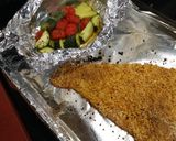 A picture of step 7 of Oven Fried Fish and Grits.