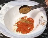 A picture of step 3 of Red Bean Curry (oil free).
