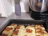 Dovlecel umplut cu piept de pui, mozzarella și ciuperci