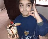 A picture of step 6 of Apple choco chips muesli smoothie.