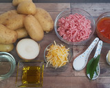 Foto del paso 1 de la receta: Pastel de patata y carne (sin gluten)
