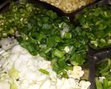 A picture of step 2 of Scezwan fried rice.