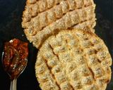 A picture of step 10 of Bhakhari (flat bread).