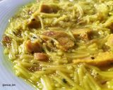 Foto del paso 4 de la receta: Sopa de cocido, fideos y relleno de huevo en 20 minutos