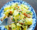 Hình bước làm 5 của món Khoai tây sốt mật ong trộn bacon