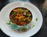 A picture of step 5 of Green peas cauliflower sabji.