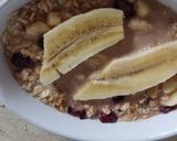 Pieczona owsianka z bananami i suszonymi wiśniami krok przepisu 2 zdjęcie