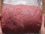 Rollo de carne relleno con jamón queso y espinaca