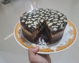 Foto langkah ke 9 dari resep Tuxedo Cheese Cake.