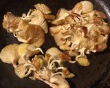 A picture of step 1 of California Farm Oyster Mushroom Steak Dinner.