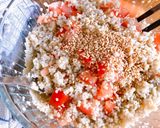 Hình bước làm 2 của món 🌱 Salad Couscous Cà Chua & Olive (Vegan)