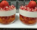 A picture of step 8 of Pomegranate jello Panna cotta dessert|| quick and easy.