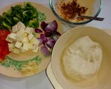 A picture of step 1 of Stuffed paneer roll.