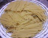 A picture of step 1 of Spicy chicken spaghetti 🍝.