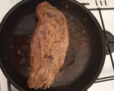Gombás cukkinis szűzpecsenye tepsiben sült krumplival recept fázis 4 fotója