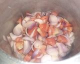 A picture of step 2 of Tori ki sabji.