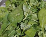 A picture of step 1 of Mustard Greens.