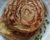 Gambar langkah 4 resipi Paratha Telur.