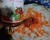 A picture of step 2 of Jini dosa.