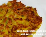 A picture of step 5 of Aloo cheela | Aloo snacks | Potato pancakes.