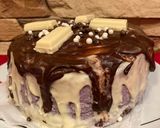 Foto del paso 10 de la receta Tarta de chocolate y ron relleno de crema de chocolate blanco y mascarpone