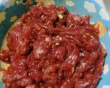 Hình bước làm 1 của món Bò né cuốn bánh tráng 🥩🍀