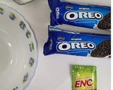 A picture of step 1 of Roasted Almond Oreo Cake.