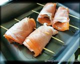 A picture of step 7 of Baked Trout Rolls with Eggplant and Cabbage Slaw.