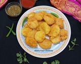 A picture of step 1 of Snacks (Besan Pakode).