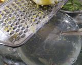 A picture of step 1 of Lemon and mint popsicle.