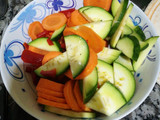 Vegetales salteados con pollo