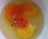 A picture of step 2 of Egg masala toast.