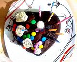 बॉर्बन बिस्कुट विद ओरियो बिस्कुट केक (Bourbon biscuit with oreo biscuit cake recipe in hindi) रेसिपी चरण 4 फोटो
