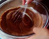 A picture of step 8 of Fluffy Chocolate Chiffon Cake.