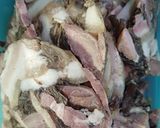 Hình bước làm 1 của món Bánh đa Quỳnh Côi xào vetula