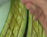 Foto del paso 5 de la receta: Calabacín relleno con queso de cabra