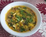 A picture of step 3 of Tuvar or Tur Dal with Beans.