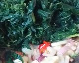Gambar langkah 5 resipi Sayur Goreng Daun Betik.