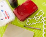 A picture of step 1 of Two-style fondant rose.