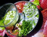 A picture of step 2 of Paneer Mutter Dosa.