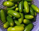 A picture of step 1 of Kundru ki sabzi.