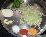 A picture of step 1 of Lauki kabab.
